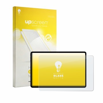 Face avant d’un emballage produit avec le logo de la marque upscreen. À côté, l’appareil Alldocube iPlay 70 Max Pro est représ