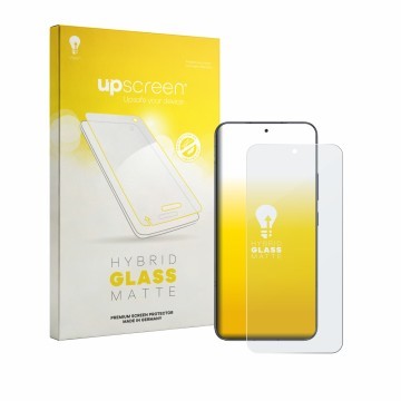 Vorderseite einer Produktverpackung mit dem Markenlogo upscreen. Daneben ist das Gerät Honor Power 2 mit dem zugehörigen Displ