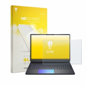 Front side of a product packaging with the brand logo upscreen. Next to it is the device Dell Alienware 18 Area-51 shown with 