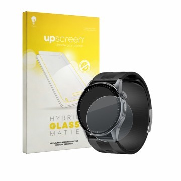 Vorderseite einer Produktverpackung mit dem Markenlogo upscreen. Daneben ist das Gerät Knauermann Pro 4 AIR (rund) mit dem zug