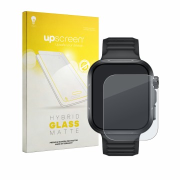 Parte frontale di una confezione del prodotto con il logo del marchio upscreen. Accanto è raffigurato il dispositivo Huawei Wa