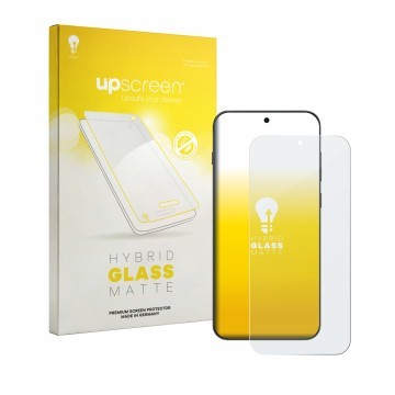 Vorderseite einer Produktverpackung mit dem Markenlogo upscreen. Daneben ist das Gerät Oppo Find X9s mit dem zugehörigen Displ