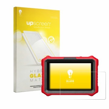 Parte frontal de un envase de producto con el logotipo de la marca upscreen. Al lado se muestra el dispositivo KINGBOLEN K8 El