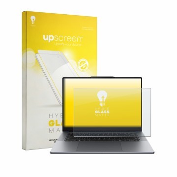 Vorderseite einer Produktverpackung mit dem Markenlogo upscreen. Daneben ist das Gerät Lenovo Yoga Pro 7i Gen 11 Aura Edition 