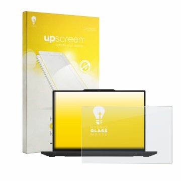 Vorderseite einer Produktverpackung mit dem Markenlogo upscreen. Daneben ist das Gerät Lenovo ThinkPad X13 Gen 7 mit dem zugeh