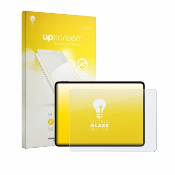 Vorderseite einer Produktverpackung mit dem Markenlogo upscreen. Daneben ist das Gerät Oppo Pad 5 Pro mit dem zugehörigen Disp
