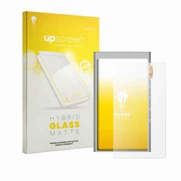 Face avant d’un emballage produit avec le logo de la marque upscreen. À côté, l’appareil Hifi Walker H20 Ultra est représenté 