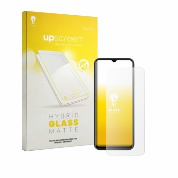 Vorderseite einer Produktverpackung mit dem Markenlogo upscreen. Daneben ist das Gerät Lagenio A10 Pro mit dem zugehörigen Dis