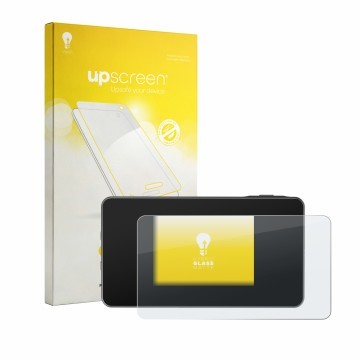 Front side of a product packaging with the brand logo upscreen. Next to it is the device TP-Link M8550 shown with the correspo