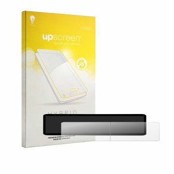 Vorderseite einer Produktverpackung mit dem Markenlogo upscreen. Daneben ist das Gerät Kia EV2 2026 ccNC Triple Panorama Displ