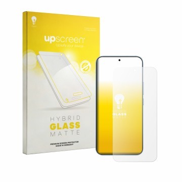 Face avant d’un emballage produit avec le logo de la marque upscreen. À côté, l’appareil Xiaomi Redmi K90 Ultra est représenté