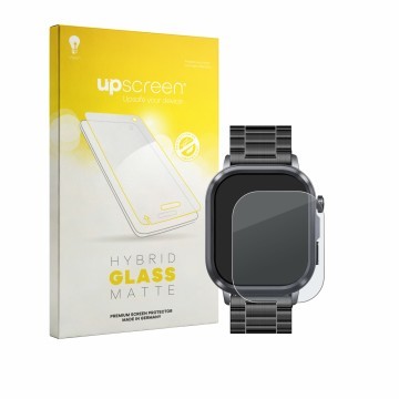 Face avant d’un emballage produit avec le logo de la marque upscreen. À côté, l’appareil Knauermann Pro 4 2026 (rectangulaire)