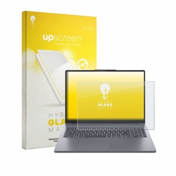 Vorderseite einer Produktverpackung mit dem Markenlogo upscreen. Daneben ist das Gerät Lenovo IdeaPad Slim 3 Gen 10 16