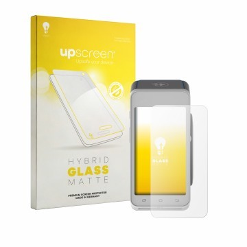 Front side of a product packaging with the brand logo upscreen. Next to it is the device Pax A910S shown with the correspondin