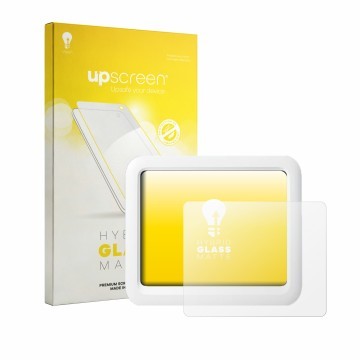 Face avant d’un emballage produit avec le logo de la marque upscreen. À côté, l’appareil SwitchBot Meter Pro est représenté av