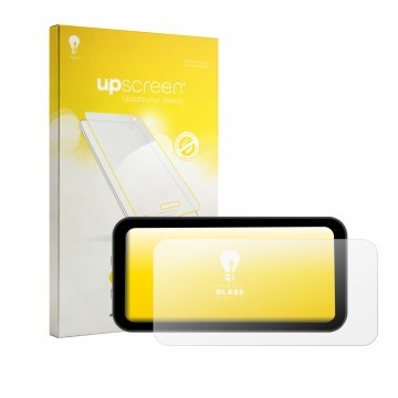 Vorderseite einer Produktverpackung mit dem Markenlogo upscreen. Daneben ist das Gerät Carpuride W603F 6.3