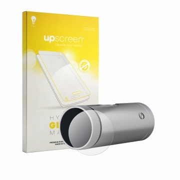 Face avant d’un emballage produit avec le logo de la marque upscreen. À côté, l’appareil SHARK ChillPill 3-in-1 FA022EU est re