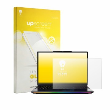 Parte frontale di una confezione del prodotto con il logo del marchio upscreen. Accanto è raffigurato il dispositivo MEDION Er