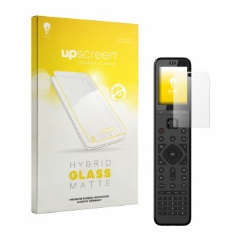 Face avant d’un emballage produit avec le logo de la marque upscreen. À côté, l’appareil Sofabaton U3 est représenté avec la p
