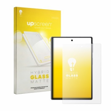 Front side of a product packaging with the brand logo upscreen. Next to it is the device Samsung Galaxy Z Fold 8 shown with th