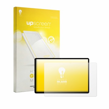 Parte frontale di una confezione del prodotto con il logo del marchio upscreen. Accanto è raffigurato il dispositivo LEVIRTU M