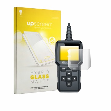 Front side of a product packaging with the brand logo upscreen. Next to it is the device Topdon ArtiLink 400 shown with the co