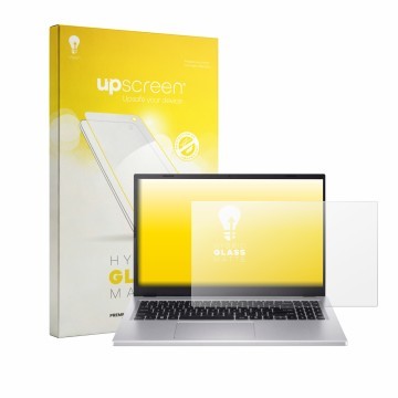 Front side of a product packaging with the brand logo upscreen. Next to it is the device Acer Extensa 15 shown with the corres