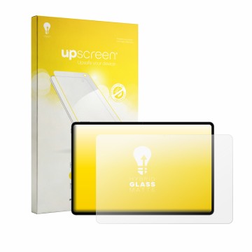 Face avant d’un emballage produit avec le logo de la marque upscreen. À côté, l’appareil Teclast T70 Pro est représenté avec l