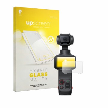Vorderseite einer Produktverpackung mit dem Markenlogo upscreen. Daneben ist das Gerät Insta360 Luna Pro mit dem zugehörigen D