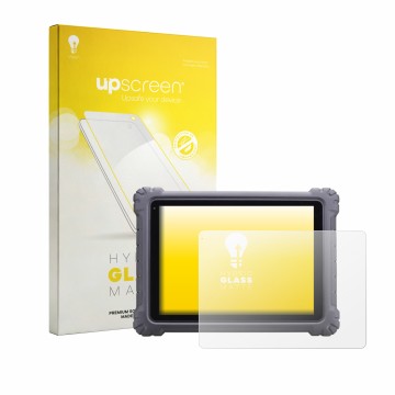 Front side of a product packaging with the brand logo upscreen. Next to it is the device Autel MaxiSys Ultra shown with the co