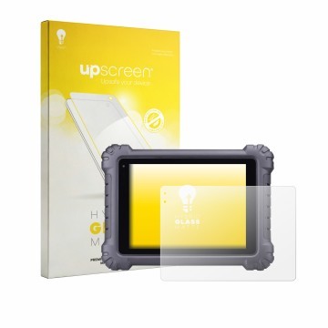 Front side of a product packaging with the brand logo upscreen. Next to it is the device Autel MaxiSys MS909 shown with the co