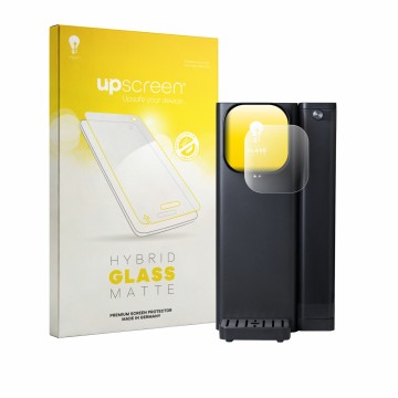 Vorderseite einer Produktverpackung mit dem Markenlogo upscreen. Daneben ist das Gerät Osmofresh Fusion Air mit dem zugehörige