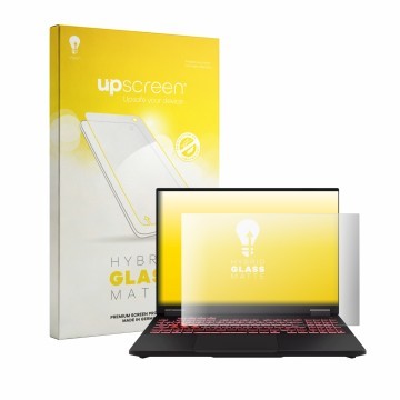 Front side of a product packaging with the brand logo upscreen. Next to it is the device ASUS TUF Gaming A16 2025 shown with t