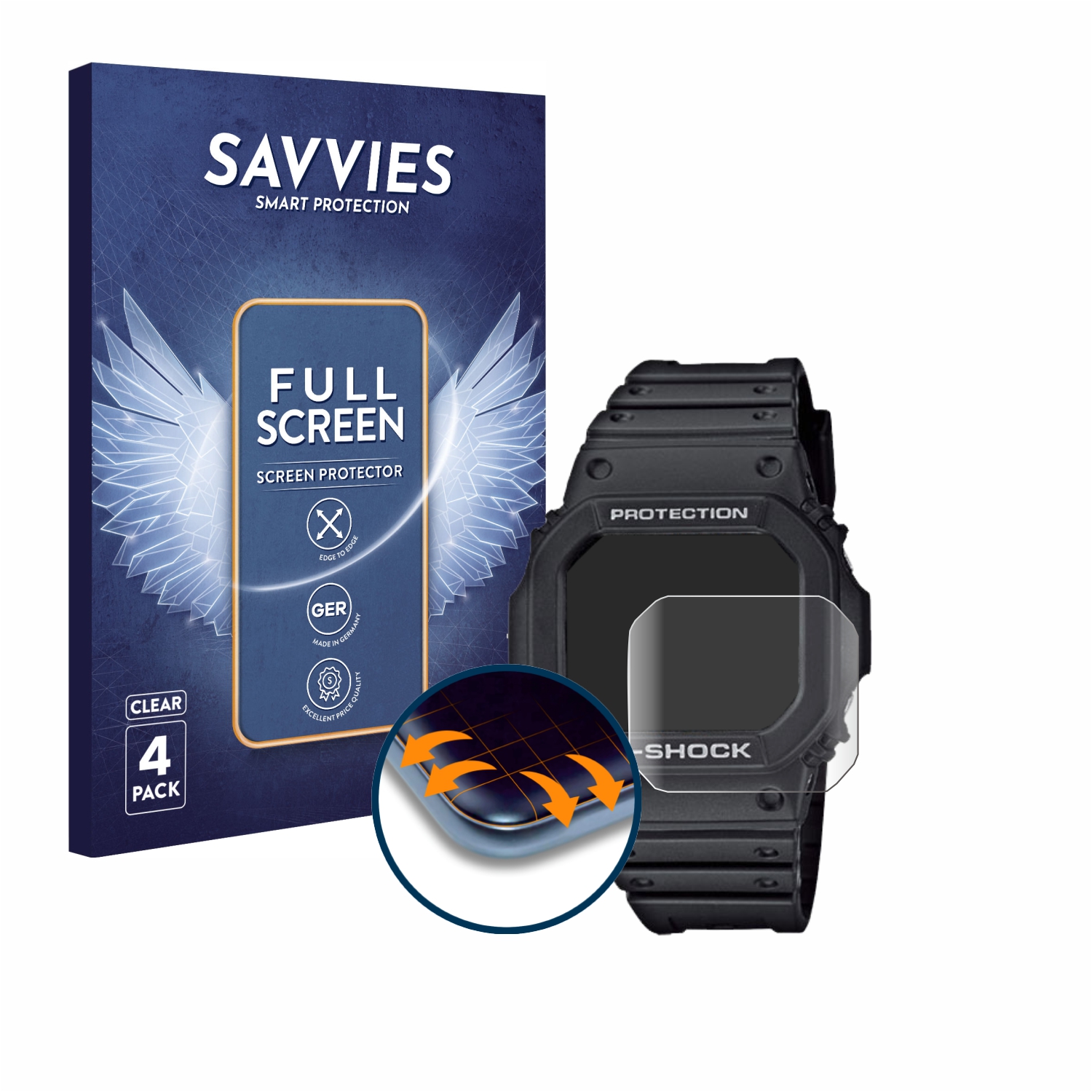 Protection Écran Pour Casio G-Shock GW-9500 - Lot De 6 Films Ultra Clairs, Anti-Rayures | Compatibilité Parfaite