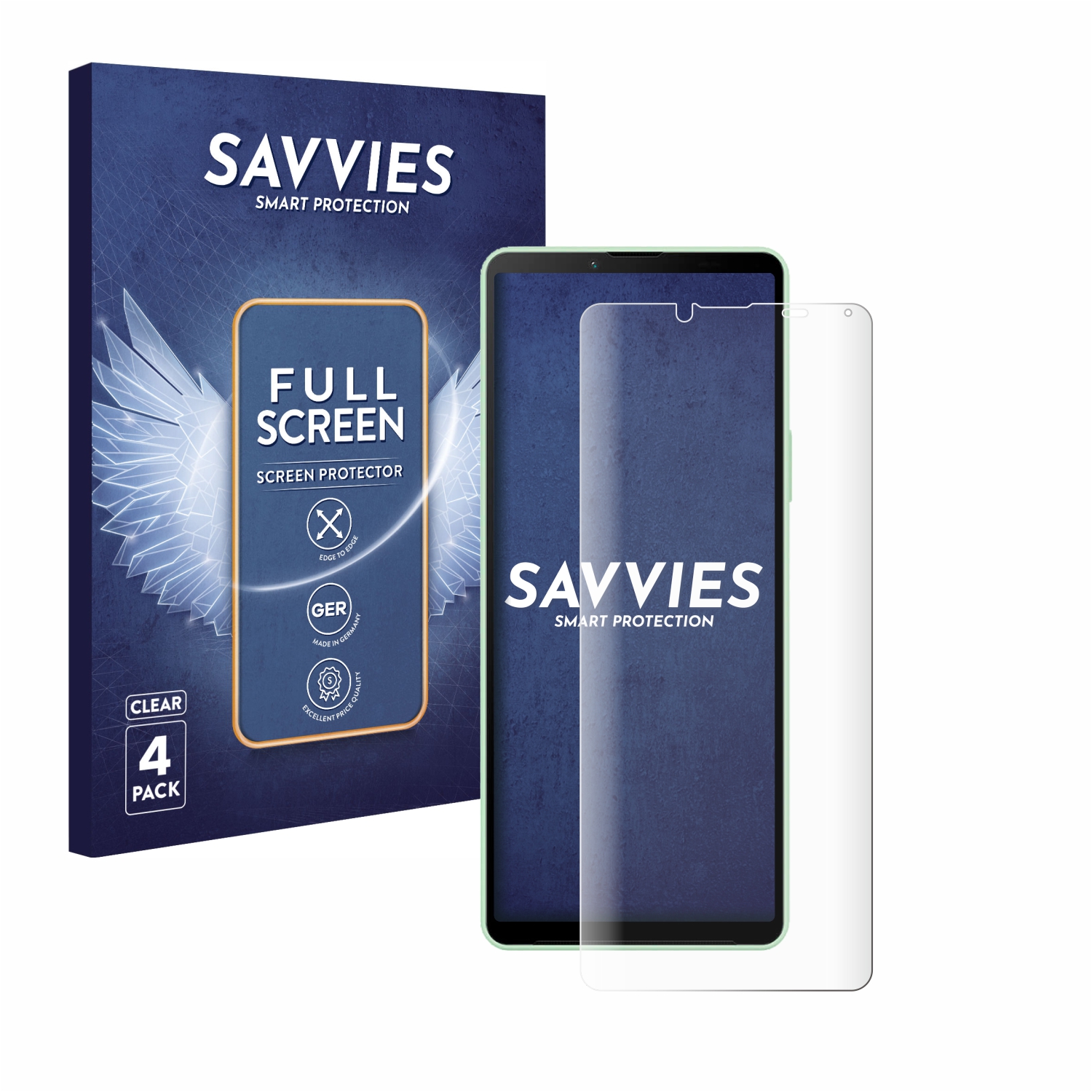 REY Pellicola Salvaschermo 3D In Vetro Temperato Per Sony Xperia 1 – 2 Pezzi – Copertura Completa - 4