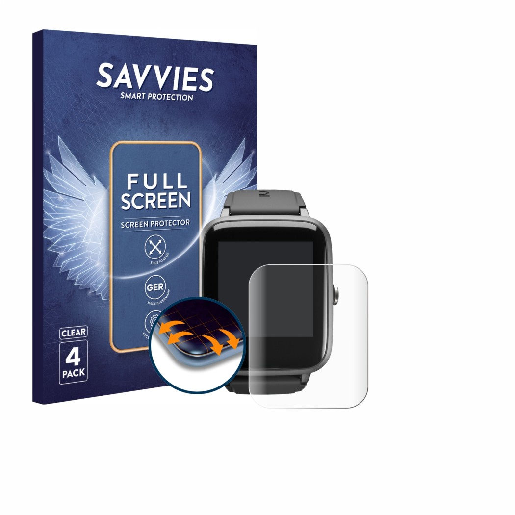 Face avant d’un emballage produit avec le logo de la marque Savvies. À côté, l’appareil Kalenji CW700 HR est représenté avec l