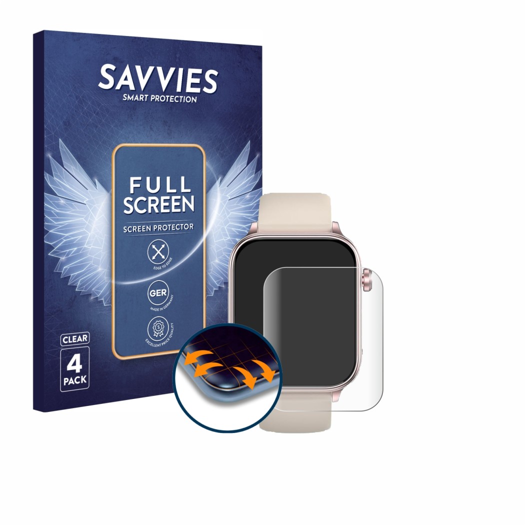 Face avant d’un emballage produit avec le logo de la marque Savvies. À côté, l’appareil Marsyu ET570 1.96