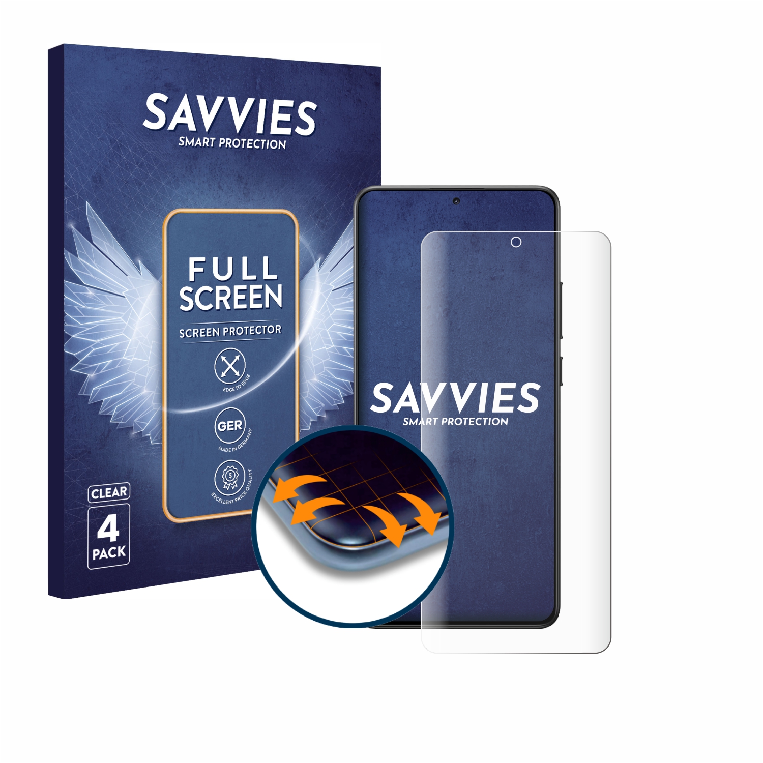 Savvies Full-Screen Folien für Denver