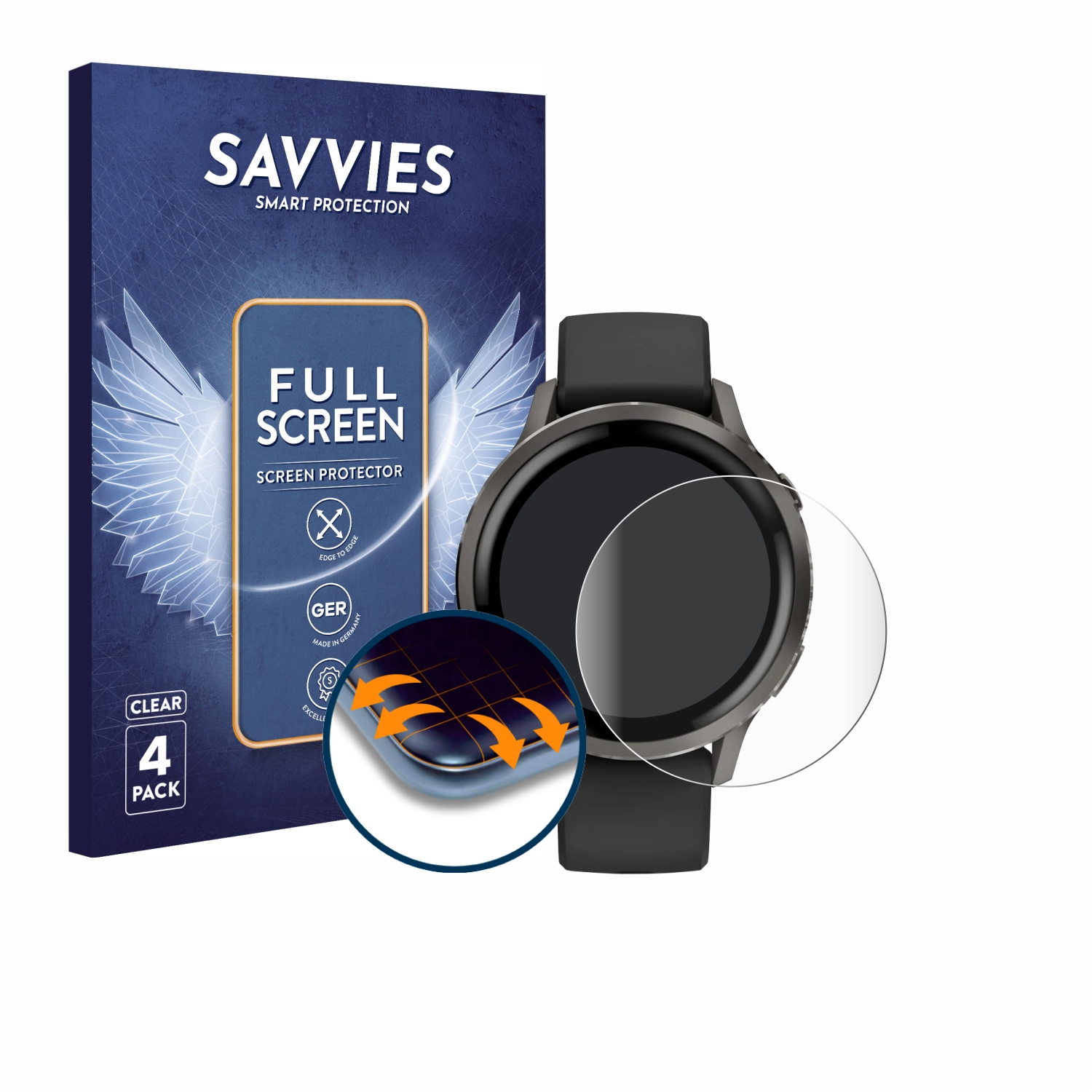 Garmin Venu 2S Screen Protector 3-Pack - High Definition TPU
