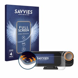 Vorderseite einer Produktverpackung mit dem Markenlogo Savvies. Daneben ist das Gerät DJI Mic 3 (Receiver) mit dem zugehörigen