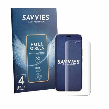 Face avant d’un emballage produit avec le logo de la marque Savvies. À côté, l’appareil Honor 600 Lite est représenté avec la 