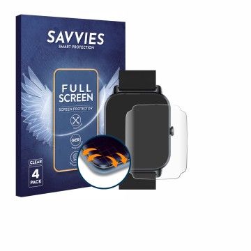 Face avant d’un emballage produit avec le logo de la marque Savvies. À côté, l’appareil PEFUPEW P114 1.85