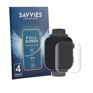 Vorderseite einer Produktverpackung mit dem Markenlogo Savvies. Daneben ist das Gerät Pthtechus A22 mit dem zugehörigen Displa
