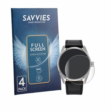 Parte frontal de un envase de producto con el logotipo de la marca Savvies. Al lado se muestra el dispositivo Citizen Star War