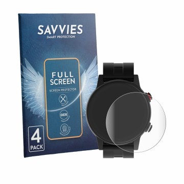 Face avant d’un emballage produit avec le logo de la marque Savvies. À côté, l’appareil James R9 est représenté avec la protec