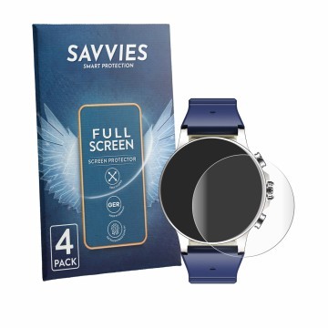 Parte frontal de un envase de producto con el logotipo de la marca Savvies. Al lado se muestra el dispositivo Imiki Holo Ultra