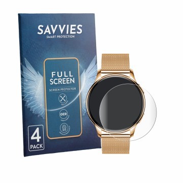 Face avant d’un emballage produit avec le logo de la marque Savvies. À côté, l’appareil Siltcon Aurea SI151 est représenté ave