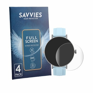 Vorderseite einer Produktverpackung mit dem Markenlogo Savvies. Daneben ist das Gerät Gydom DR05 mit dem zugehörigen Displaysc