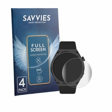Vorderseite einer Produktverpackung mit dem Markenlogo Savvies. Daneben ist das Gerät Black Shark S1 mit dem zugehörigen Displ
