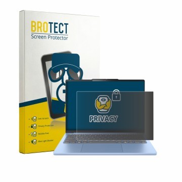 Parte frontale di una confezione del prodotto con il logo del marchio BROTECT. Accanto è raffigurato il dispositivo Lenovo Ide